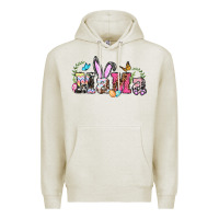 Oatmeal Heather easter bunny mama Premium Hoodie - BarkalooDesign