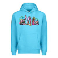 Ocean Blue easter bunny mama Premium Hoodie - BarkalooDesign