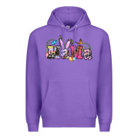 Purple easter bunny mama Premium Hoodie - BarkalooDesign