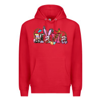 Red easter bunny mama Premium Hoodie - BarkalooDesign