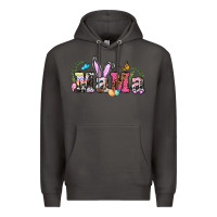 Smoke easter bunny mama Premium Hoodie - BarkalooDesign
