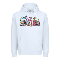 White easter bunny mama Premium Hoodie - BarkalooDesign