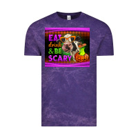 Cloud Purple eat drink and be scary cow Vintage Tee - LillyAllenDesigns