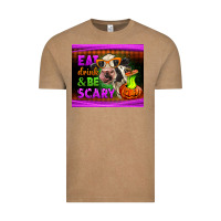Vintage Coffee eat drink and be scary cow Vintage Tee - LillyAllenDesigns