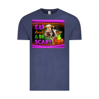 Vintage Denim eat drink and be scary cow Vintage Tee - LillyAllenDesigns