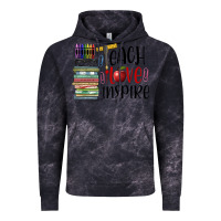 Cloud Black teach love inspire Vintage Hoodie - BarkalooDesign