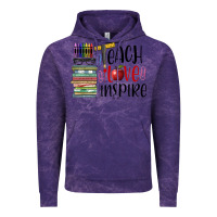 Cloud Purple teach love inspire Vintage Hoodie - BarkalooDesign