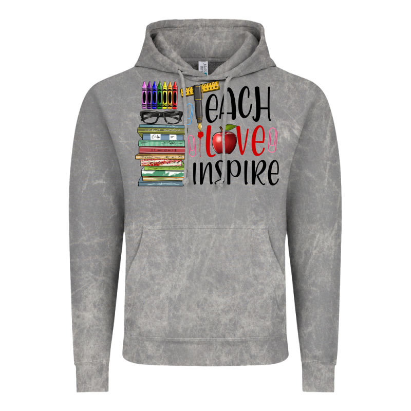 Teach Love Inspire Vintage Hoodie by BarkalooDesign | Teevron