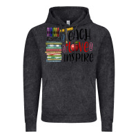 Vintage Black teach love inspire Vintage Hoodie - BarkalooDesign