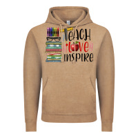 Vintage Coffee teach love inspire Vintage Hoodie - BarkalooDesign