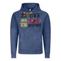 Vintage Denim teach love inspire Vintage Hoodie - BarkalooDesign