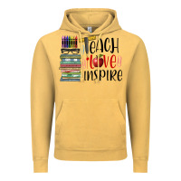 Vintage Mustard teach love inspire Vintage Hoodie - BarkalooDesign