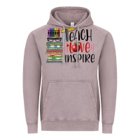 Vintage Zinc teach love inspire Vintage Hoodie - BarkalooDesign