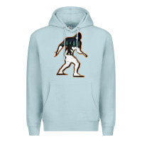 Blue Mist bigfoot wood layered christmas Premium Hoodie - DesigneFamous