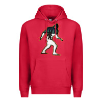 Cardinal bigfoot wood layered christmas Premium Hoodie - DesigneFamous