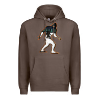 Coffee bigfoot wood layered christmas Premium Hoodie - DesigneFamous