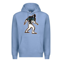 Colony Blue bigfoot wood layered christmas Premium Hoodie - DesigneFamous