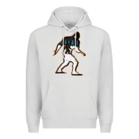 Dove Grey bigfoot wood layered christmas Premium Hoodie - DesigneFamous
