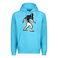 Ocean Blue bigfoot wood layered christmas Premium Hoodie - DesigneFamous