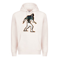 Pale Pink bigfoot wood layered christmas Premium Hoodie - DesigneFamous