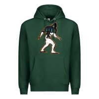 Sports Green bigfoot wood layered christmas Premium Hoodie - DesigneFamous
