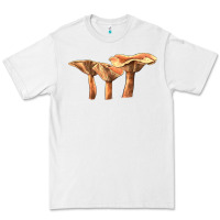 White Lactarius Rufus Mushroom Illustrations Premium Tee - LillyAllenDesigns