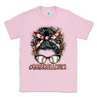 Bubblegum Pink baseballmom messy bun Classic Tee - BarkalooDesign