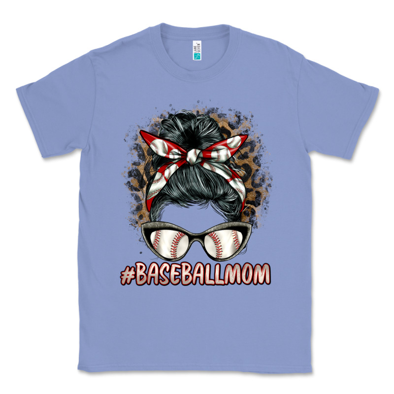 Baseballmom Messy Bun Classic Tee by BarkalooDesign | Teevron