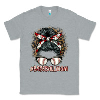 Heather Grey baseballmom messy bun Classic Tee - BarkalooDesign