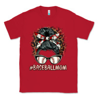 Red baseballmom messy bun Classic Tee - BarkalooDesign