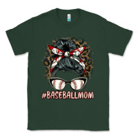 Sports Green baseballmom messy bun Classic Tee - BarkalooDesign