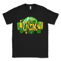 Black St. Patrick's Day lucky Classic Tee - FaDigitalArtStudio