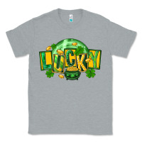 Heather Grey St. Patrick's Day lucky Classic Tee - FaDigitalArtStudio