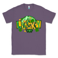 Lavender St. Patrick's Day lucky Classic Tee - FaDigitalArtStudio
