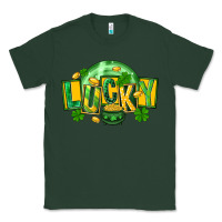 Sports Green St. Patrick's Day lucky Classic Tee - FaDigitalArtStudio