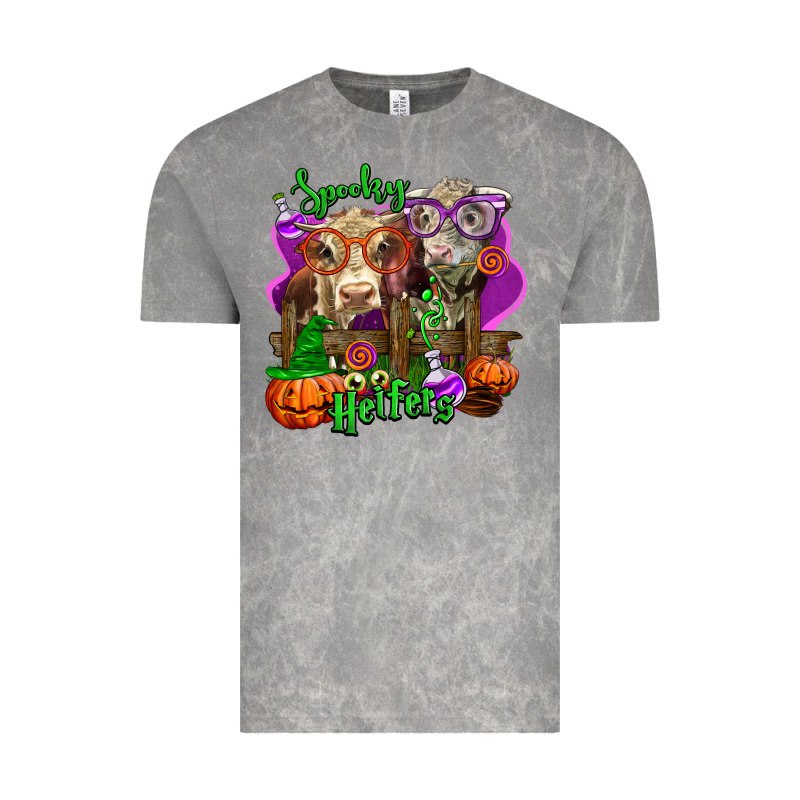 Spooky Halloween Cows Vintage Tee by LillyAllenDesigns | Teevron