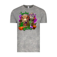 Cloud Rock spooky halloween cows Vintage Tee - LillyAllenDesigns