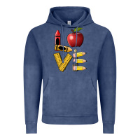 Vintage Denim love teacher Vintage Hoodie - BarkalooDesign