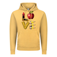 Vintage Mustard love teacher Vintage Hoodie - BarkalooDesign
