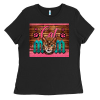 Black Western Cat Mom Ladies Tee - LillyAllenDesigns