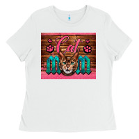 White Western Cat Mom Ladies Tee - LillyAllenDesigns