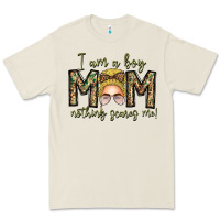 Bone Iam Boy Mom Nothing Scares Me Premium Tee - CowhideDigitalArt