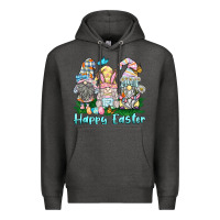 Charcoal Heather happy easter gnome Premium Hoodie - BarkalooDesign