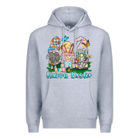 Heather Grey happy easter gnome Premium Hoodie - BarkalooDesign