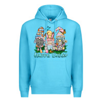 Ocean Blue happy easter gnome Premium Hoodie - BarkalooDesign