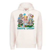 Pale Pink happy easter gnome Premium Hoodie - BarkalooDesign