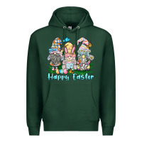 Sports Green happy easter gnome Premium Hoodie - BarkalooDesign