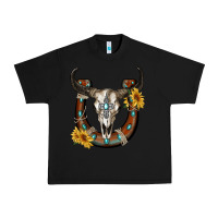 Black bull skull with horseshoe Urban Heavy Tee - RanaPortraitStore