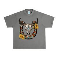 Tornado bull skull with horseshoe Urban Heavy Tee - RanaPortraitStore