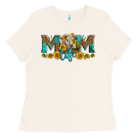 Bone Western Charolais Cow Mom Life Ladies Tee - LillyAllenDesigns